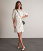 Picture of GRAZIA WHITE EMBROIDERED COTTON MINI DRESS